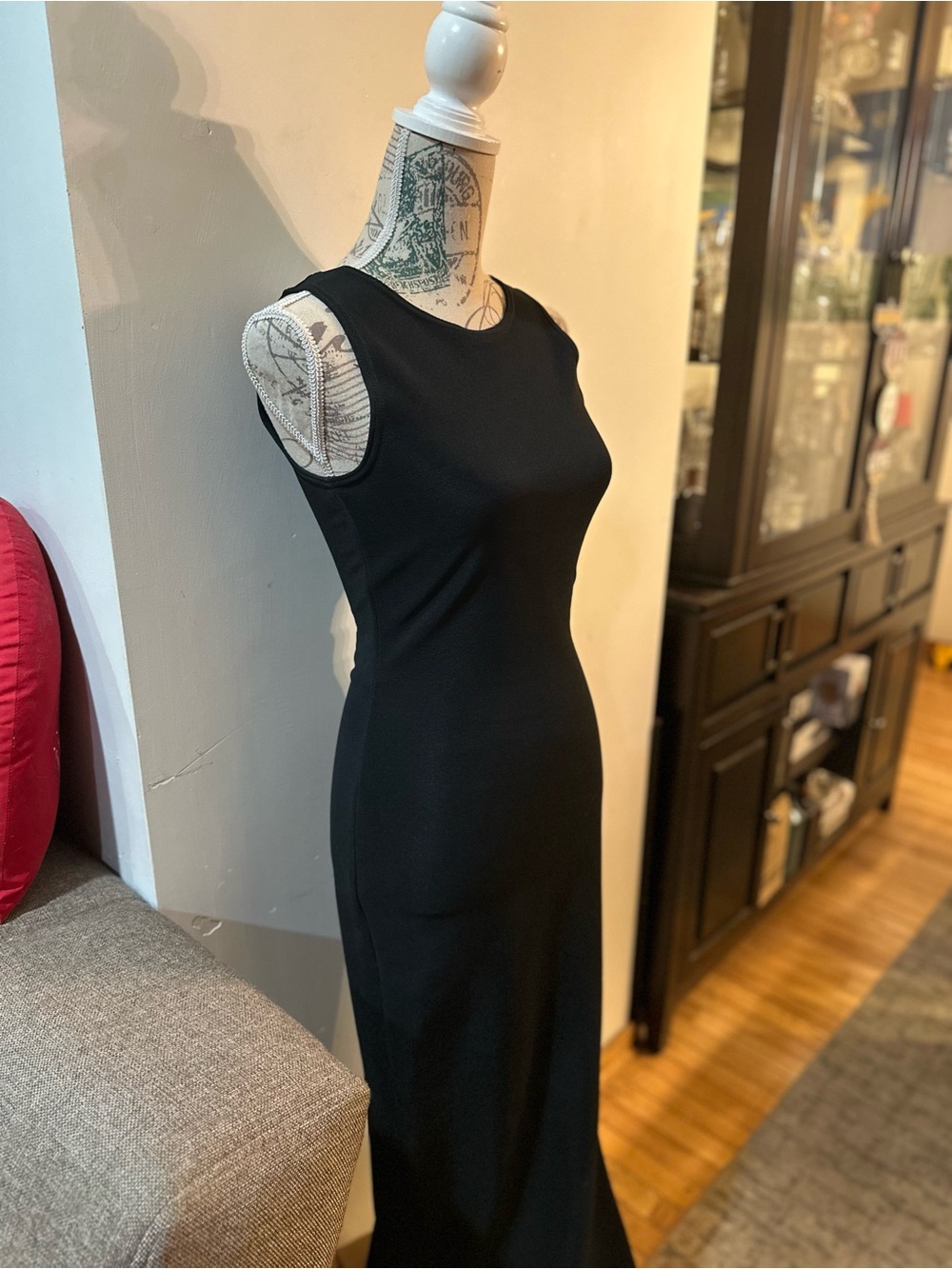 Gianfranco Ferre Black Sleeveless Maxi Dress